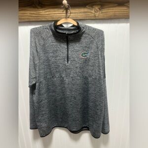 Colosseum men's Florida Gators Heathered Gray 1/4 zip Pullover Sz xl